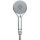 Душевая лейка Bossini Syncronia B00805.030 100 мм, 2 режима, хром в стиле hi-tech