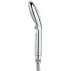 Душевая лейка Bossini Syncronia B00805.030 100 мм, 2 режима, хром в стиле hi-tech