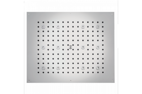 BOSSINI DREAM-RECTANGULAR Верхний душ 570x470 mm с 12 LED (белый) блок питания/управления цвет: хром H37395.030
