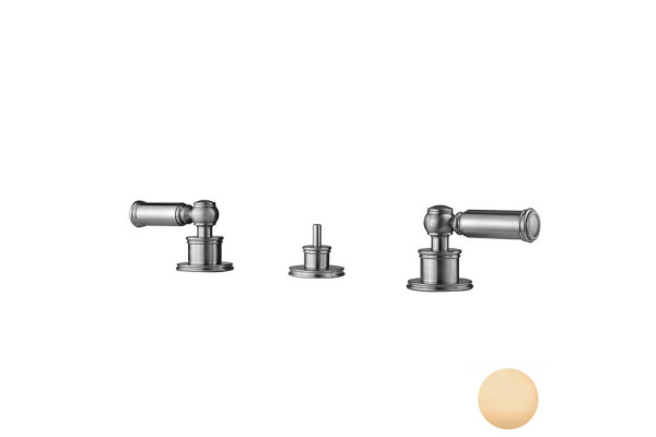 Bossini Liberty Смеситель для биде на 3 отверстия с заглушкой 1”1/4 цвет: античная бронза Z001403.022