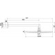 Верхний душ Bossini Cosmo H70596I.030 хром, штанга 10.7 см, размер 28 см