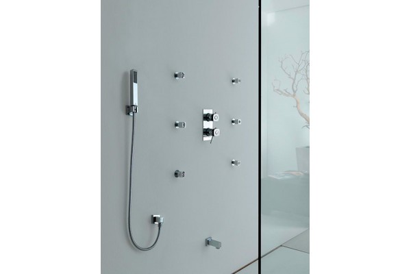 Душевой гарнитур Bossini Cube C50001 CR хром, штанга 19.8 см