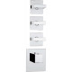 Термостат Bossini Rectangular 3 Outlets LP Z033205 для ванны с душем, хром, термостат