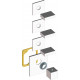 Термостат Bossini Rectangular 3 Outlets LP Z033205 для ванны с душем, хром, термостат