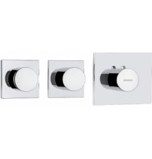 Термостат Bossini OKI 2 Outlets LP Z031203 для ванны с душем, хром, термостат