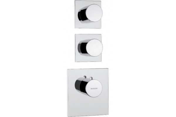 Термостат Bossini OKI 2 Outlets LP Z031203 для ванны с душем, хром, термостат