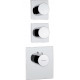 Термостат Bossini OKI 2 Outlets LP Z031203 для ванны с душем, хром, термостат