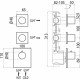 Термостат Bossini OKI 2 Outlets LP Z031203 для ванны с душем, хром, термостат