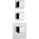 Термостат Bossini Cube 2 Outlets LP Z032203 для ванны с душем, хром, термостат