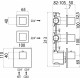 Термостат Bossini Cube 2 Outlets LP Z032203 для ванны с душем, хром, термостат