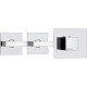 Термостат Bossini Rectangular 2 Outlets LP Z033203 для ванны с душем, хром, термостат