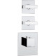 Термостат Bossini Rectangular 2 Outlets LP Z033203 для ванны с душем, хром, термостат