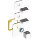 Термостат Bossini Rectangular 2 Outlets LP Z033203 для ванны с душем, хром, термостат