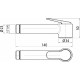 Гигиенический душ Bossini Paloma Brass B00470 хром 1 режим,  в современном стиле