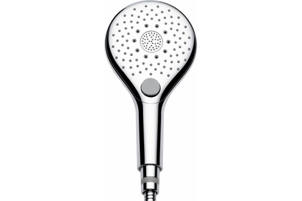 Душевая лейка Bossini Syncronia B00800 120 мм, 6 режимов, хром в стиле hi-tech