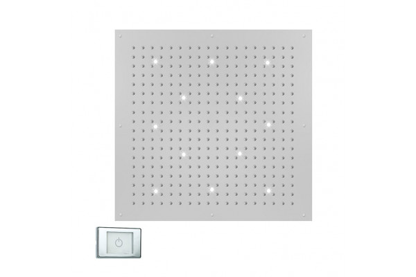 BOSSINI DREAM-XL CUBE Верхний душ 1000 x 1000 mm с 12 LED (белый) блок питания/управления цвет: хром WI0383.030