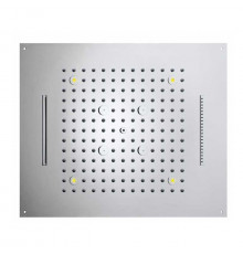 BOSSINI DREAM/4 Верхний душ 570 x 470 mm с 4 LED RGB 4 режима (дождь каскад водопад туман) блок питания/управления Cromoterapia цвет: хром
