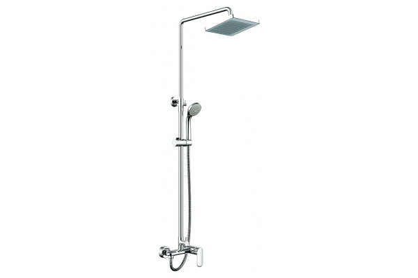 Душевая стойка Bravat Opal F9125183CP-A-RUS хром, штанга 128 см