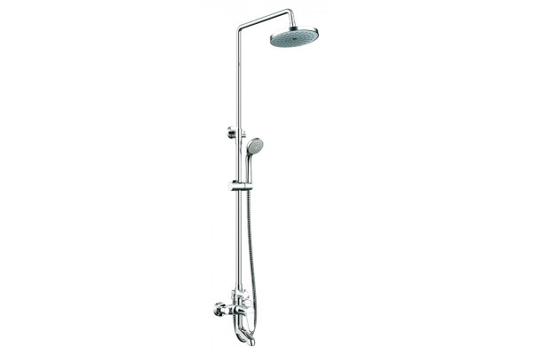 Душевая стойка Bravat Eco F6111147C-A-RUS хром, штанга 130 см