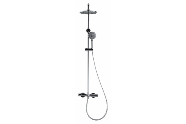 Душевая стойка Bravat Waterfall F639114C-A-RUS хром, штанга 119.8 см
