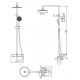 Душевая стойка Bravat Waterfall F639114C-A-RUS хром, штанга 119.8 см