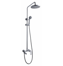Душевая стойка Bravat Opal F6125183CP-A1-RUS хром, штанга 128 см