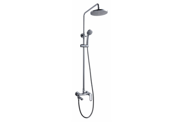Душевая стойка Bravat Opal F6125183CP-A1-RUS хром, штанга 128 см