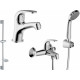 Душевой комплект Bravat Fit F00315C хром, шланг металлический 150 см
