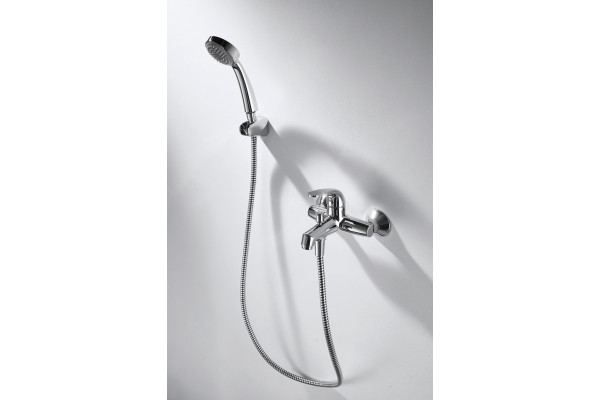 Душевой комплект Bravat Fit F00315C хром, шланг металлический 150 см