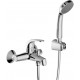 Душевой комплект Bravat Fit F00315C хром, шланг металлический 150 см