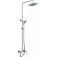 Душевая стойка Bravat Opal F6125183CP-A-RUS хром, штанга 128 см