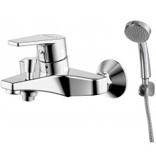 Смеситель Bravat Line F65299C-B-RUS для ванны с душем, с лейкой, однорычажный, хром