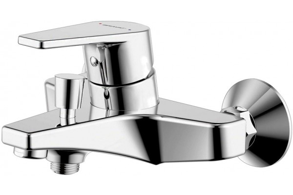 Смеситель Bravat Line F65299C-B-RUS для ванны с душем, с лейкой, однорычажный, хром