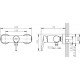 Смеситель Bravat Palace F9172217CP-01-RUS для душа однорычажный, хром
