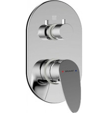 Смеситель Bravat Drop P69190C-2-RUS для ванны с душем, однорычажный, хром