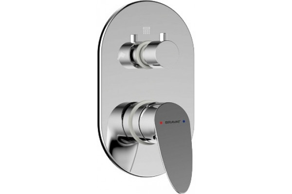 Смеситель Bravat Drop P69190C-2-RUS для ванны с душем, однорычажный, хром