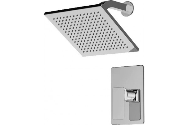 Душевой комплект Bravat Phillis F856101C-B-ENG хром,  в современном стиле