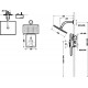 Душевой комплект Bravat Phillis F856101C-B-ENG хром,  в современном стиле