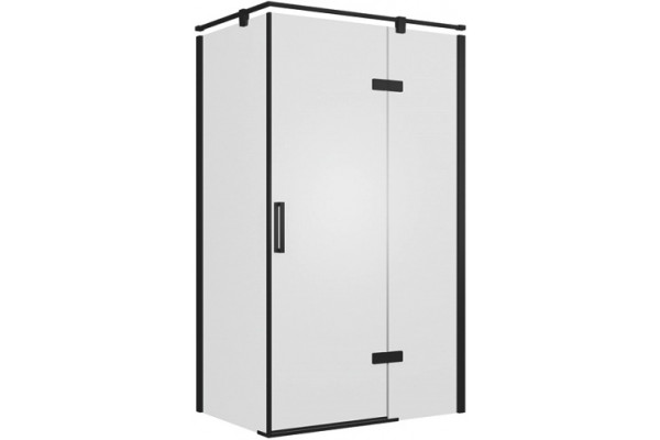 Душевой уголок Bravat Blackline 120х80х195, R, прямоугольный, двери распашные