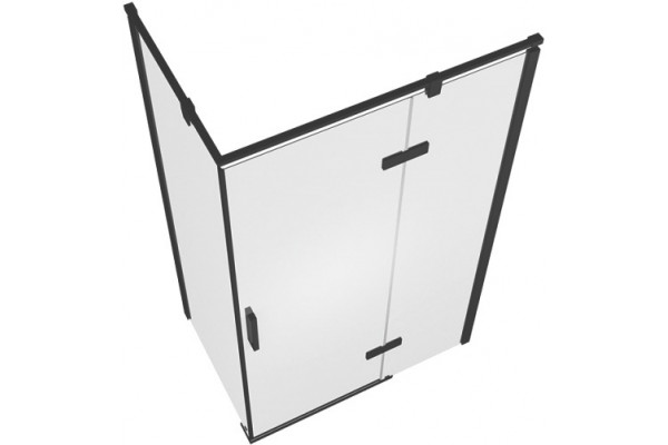 Душевой уголок Bravat Blackline 120х80х195, R, прямоугольный, двери распашные