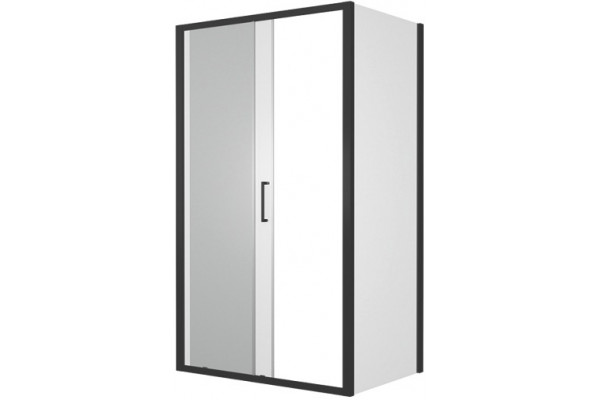 Душевой уголок Bravat Blackline 120х80х200 прямоугольный, двери раздвижные