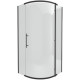 Душевой уголок Bravat Blackline BS090.1110A 90х90х195 четверть круга, двери распашные