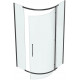 Душевой уголок Bravat Blackline BS090.1110A 90х90х195 четверть круга, двери распашные