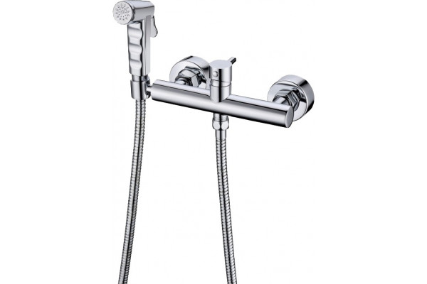 Гигиенический душ Bravat D9140CP-RUS со смесителем, хром в современном стиле