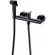 Гигиенический душ Bravat D9141BW-RUS со смесителем, черный в современном стиле