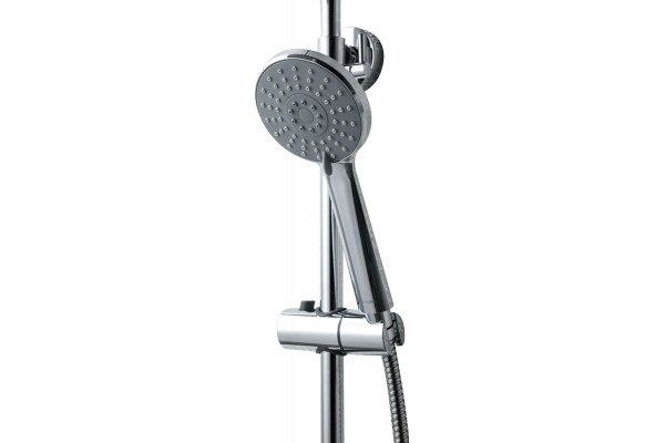 Душевая стойка Bravat Rhein F6429564CP-A-ENG хром, штанга 117 см