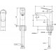 Смеситель Bravat Rhein F1429564BW-9-ENG для раковины, матовый черный, однорычажный, высота излива 9.9 см