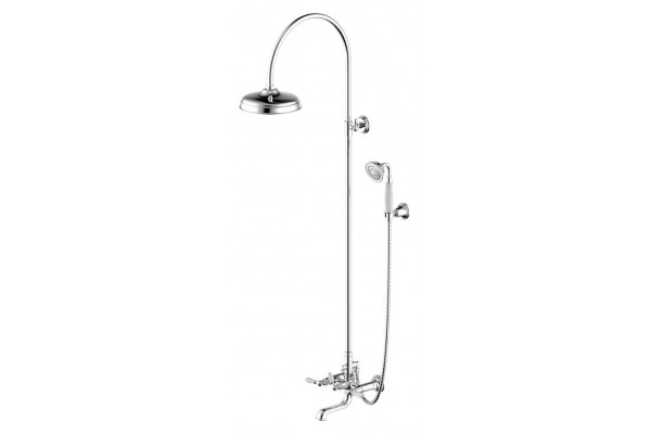 Душевая стойка Bravat Art F65193CP-A1-RUS хром, штанга 133.6 см