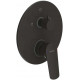 Смеситель Bravat Rhein PB8429564BW-3-ENG для ванны с душем, однорычажный, черный