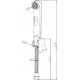 Гигиенический душ Bravat D9122CP-RUS черный штанга 16.4 см, шланг пластиковый 120 см